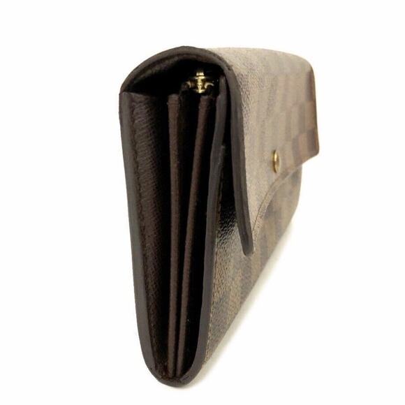 Authentic LV Louis Vuitton Damier Porte Feuille Sarah Long Bifold Wallet - Picture 2 of 9